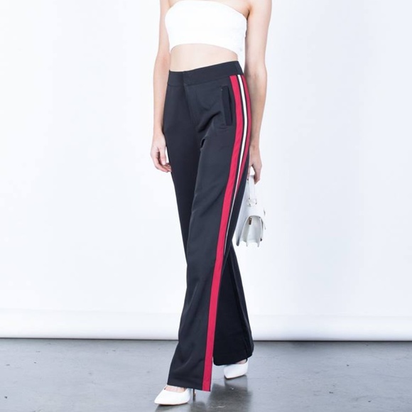 Red Panel Track Pants - Picture 1 of 1